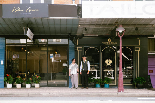 West End Tailor shopfront located at 87C Boundary Street in West End, Brisbane.